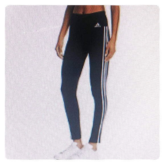 adidas Pants - Adidas Striped Navy Leggings